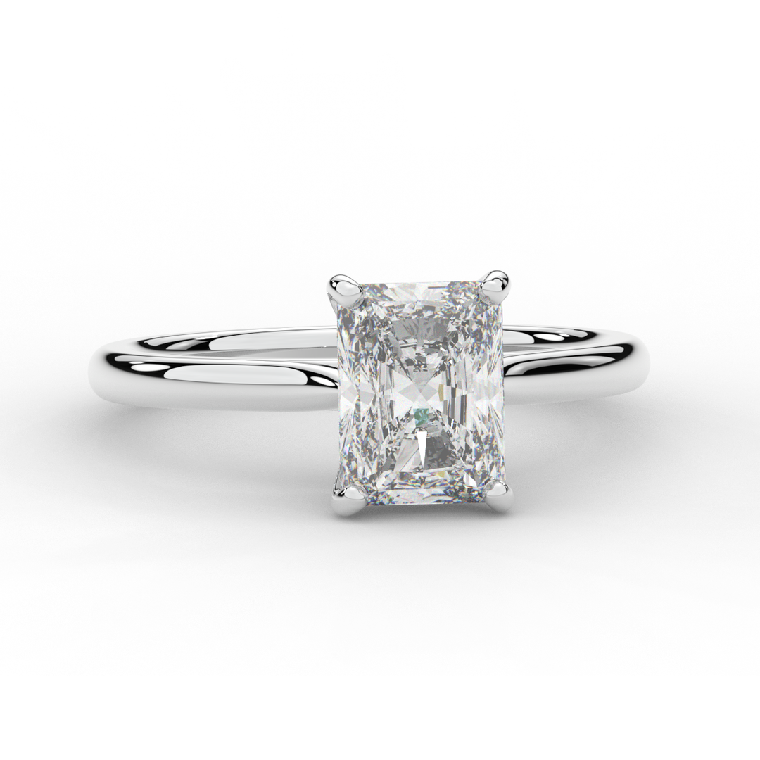 2.00CT RADIANT LAB DIAMOND SOLITAIRE ENGAGEMENT RING - Nazarelle