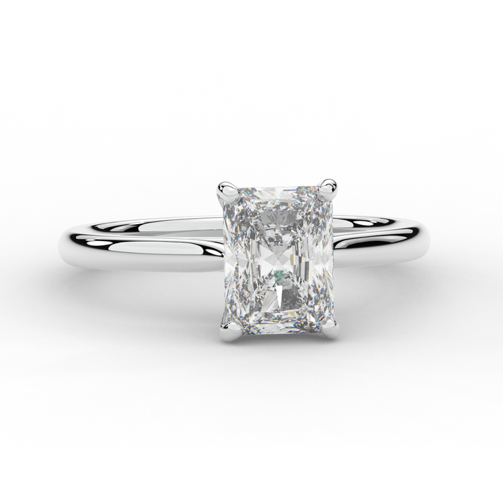 2.00CT RADIANT LAB DIAMOND SOLITAIRE ENGAGEMENT RING - Nazarelle