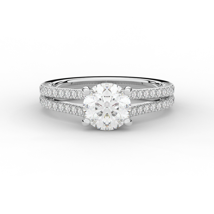 1.90CT.TW ROUND LAB DIAMOND SOLITAIRE ENGAGEMENT RING - Nazarelle