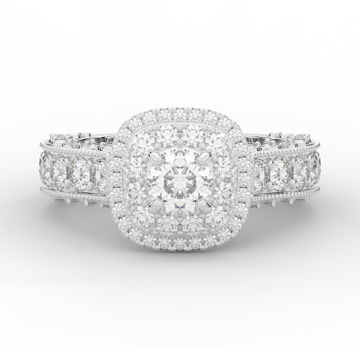 2.30CT.TW ROUND LAB DIAMOND ENGAGEMENT RING - Nazarelle