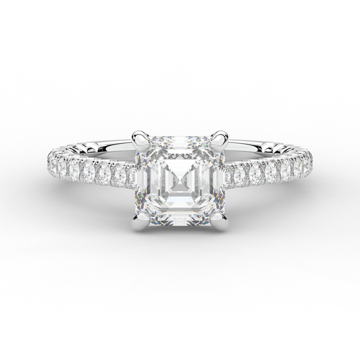 2.40CT.TW ASSCHER LAB DIAMOND ENGAGEMENT RING - Nazarelle
