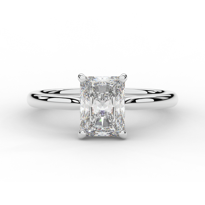 2.00CT RADIANT LAB DIAMOND SOLITAIRE ENGAGEMENT RING - Nazarelle