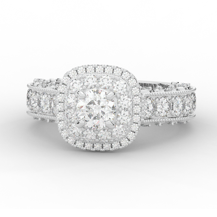 2.30CT.TW ROUND LAB DIAMOND ENGAGEMENT RING - Nazarelle