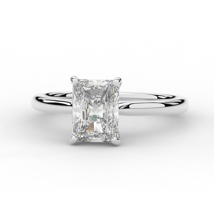 2.00CT RADIANT LAB DIAMOND SOLITAIRE ENGAGEMENT RING - Nazarelle