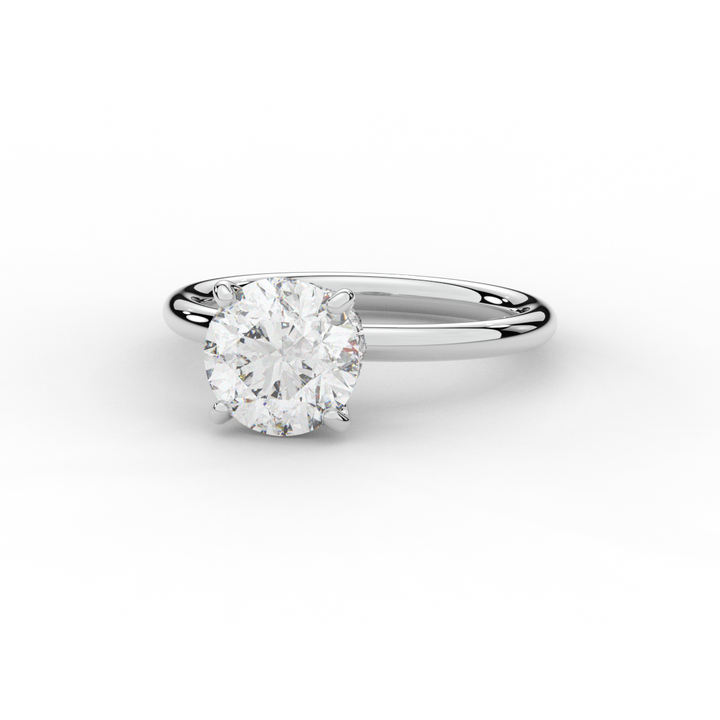 2.05CT.TW ROUND LAB DIAMOND SOLITAIRE ENGAGEMENT RING - Nazarelle