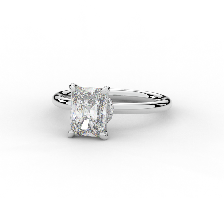 2.05CT.TW RADIANT LAB DIAMOND SOLITAIRE ENGAGEMENT RING - Nazarelle