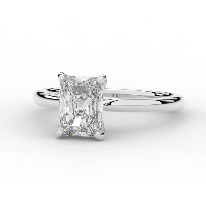 2.00CT RADIANT LAB DIAMOND SOLITAIRE ENGAGEMENT RING - Nazarelle