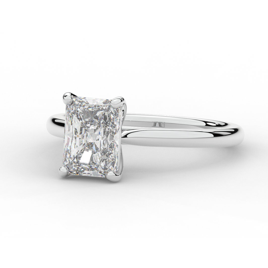 2.00CT RADIANT LAB DIAMOND SOLITAIRE ENGAGEMENT RING - Nazarelle