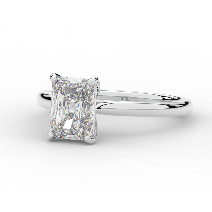 2.00CT RADIANT LAB DIAMOND SOLITAIRE ENGAGEMENT RING - Nazarelle