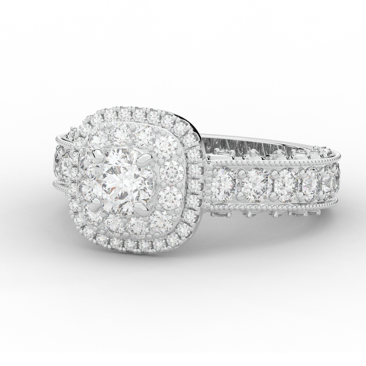 2.30CT.TW ROUND LAB DIAMOND ENGAGEMENT RING - Nazarelle