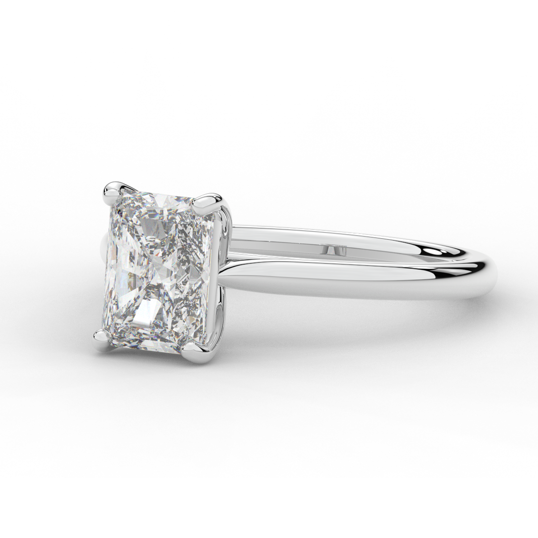 2.00CT RADIANT LAB DIAMOND SOLITAIRE ENGAGEMENT RING - Nazarelle