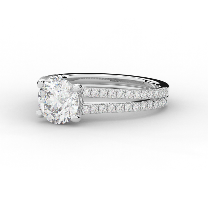 1.90CT.TW ROUND LAB DIAMOND SOLITAIRE ENGAGEMENT RING - Nazarelle