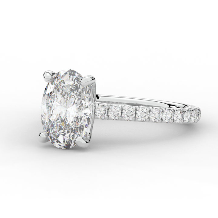 2.40CT.TW OVAL LAB DIAMOND ENGAGEMENT RING - Nazarelle