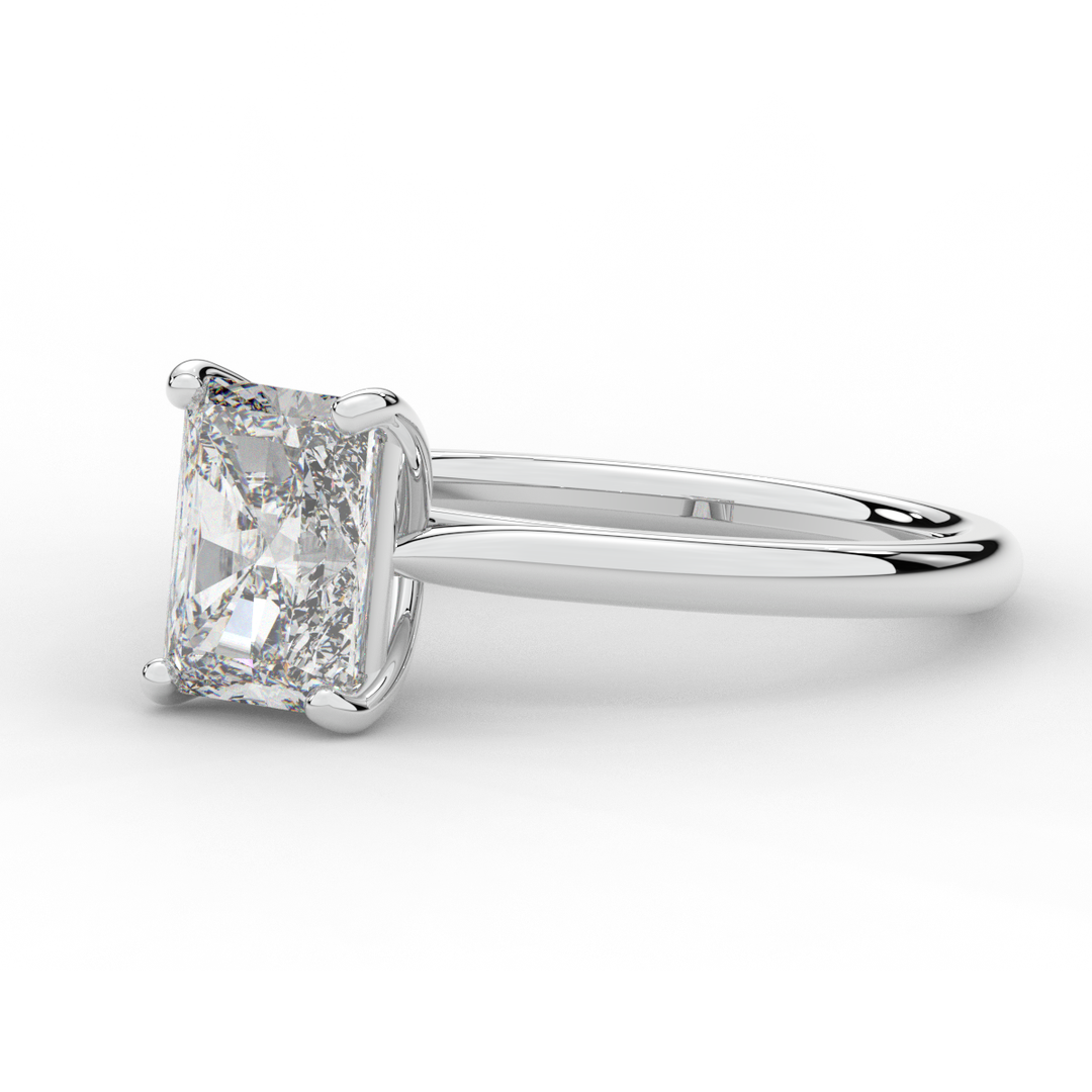 2.00CT RADIANT LAB DIAMOND SOLITAIRE ENGAGEMENT RING - Nazarelle