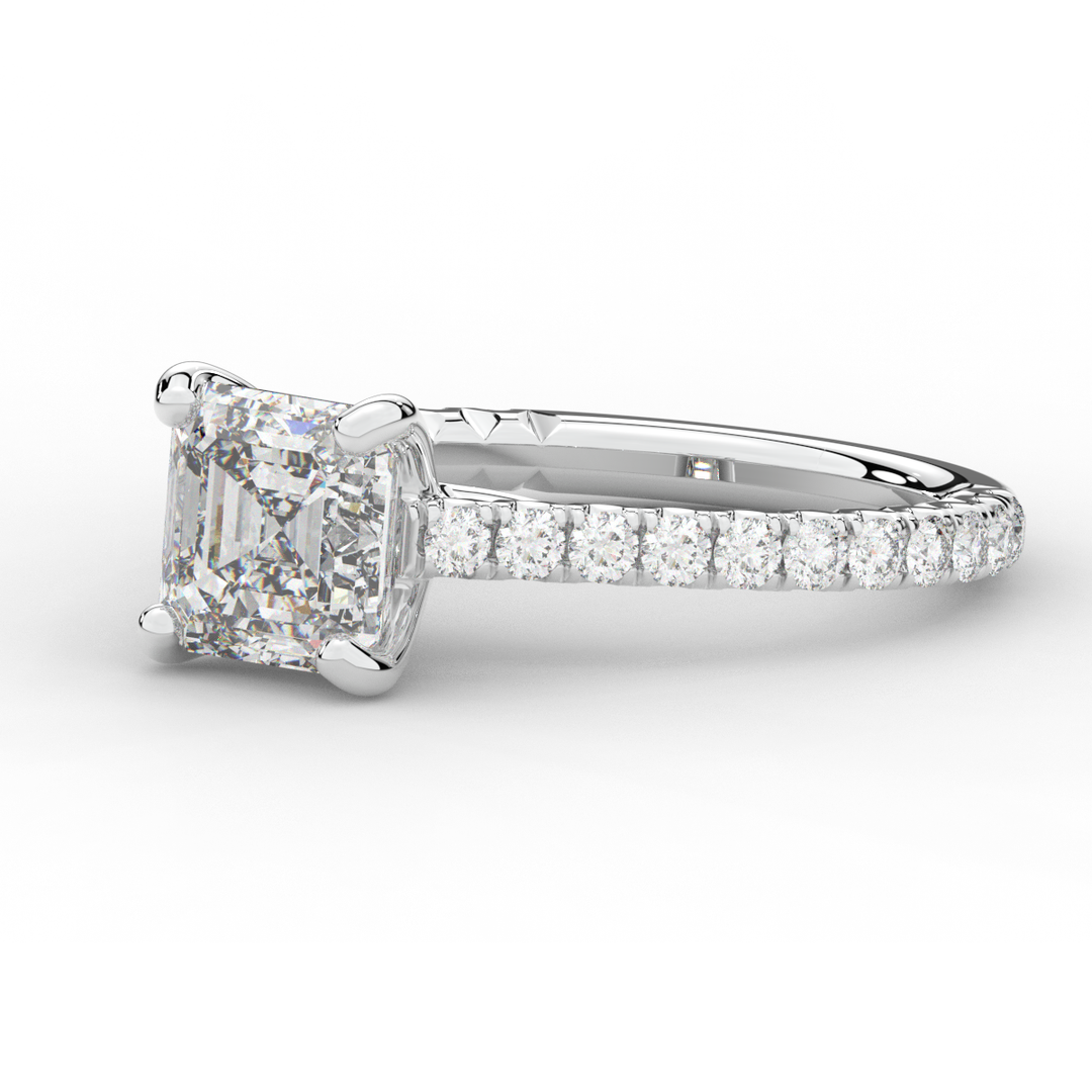 2.40CT.TW ASSCHER LAB DIAMOND ENGAGEMENT RING - Nazarelle