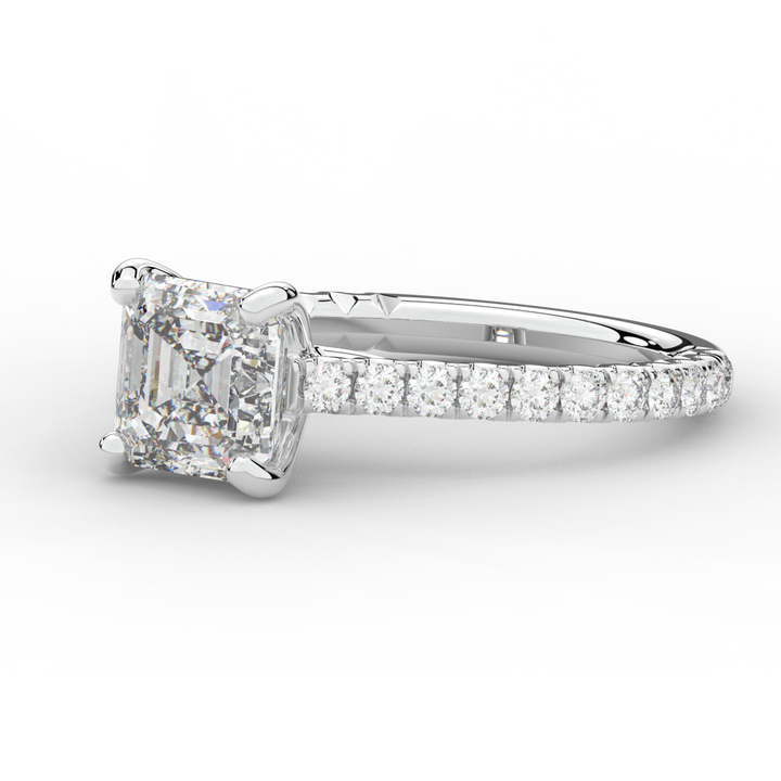 2.40CT.TW ASSCHER LAB DIAMOND ENGAGEMENT RING - Nazarelle