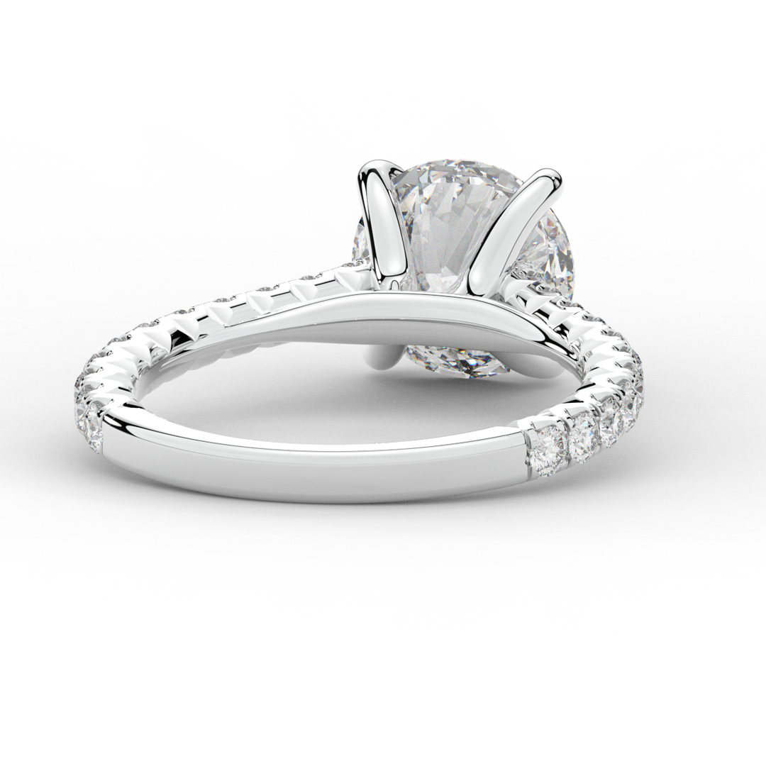 2.40CT.TW ROUND LAB DIAMOND ENGAGEMENT RING - Nazarelle