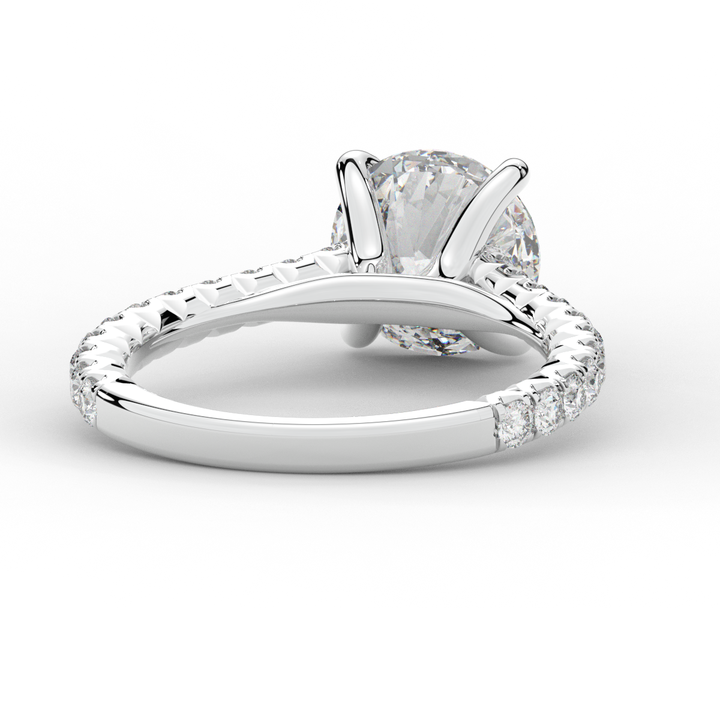 2.40CT.TW ROUND LAB DIAMOND ENGAGEMENT RING - Nazarelle