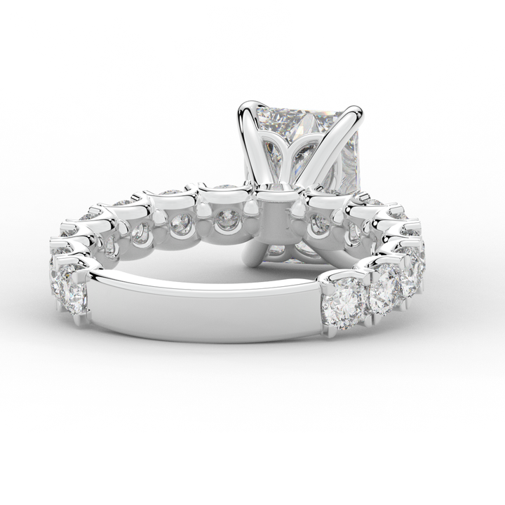 4.35CT.TW RADIANT LAB DIAMOND ENGAGEMENT RING - Nazarelle