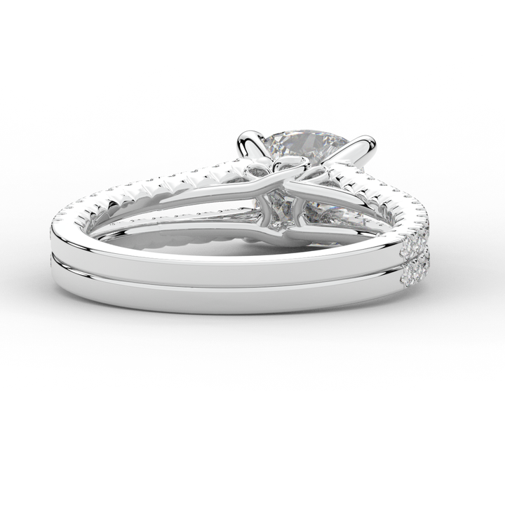 1.90CT.TW CUSHION LAB DIAMOND SOLITAIRE ENGAGEMENT RING - Nazarelle