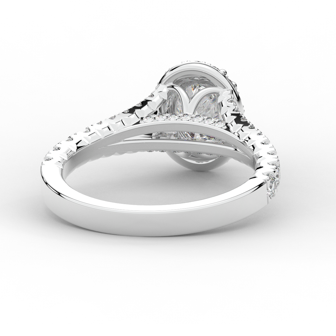 1.60CT.TW OVAL LAB DIAMOND ENGAGEMENT RING - Nazarelle