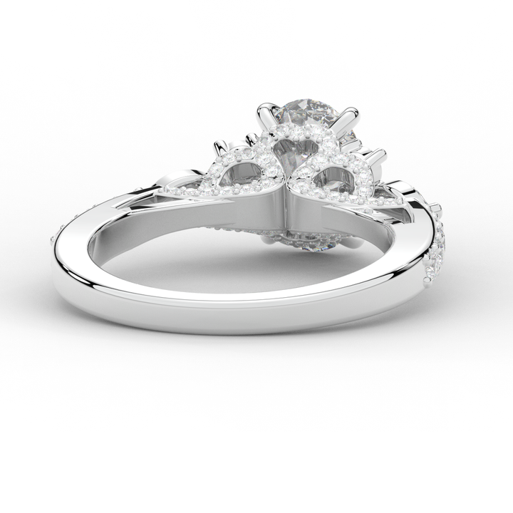 1.35CT.TW OVAL LAB DIAMOND ENGAGEMENT RING - Nazarelle
