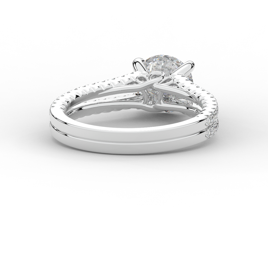 1.90CT.TW ROUND LAB DIAMOND SOLITAIRE ENGAGEMENT RING - Nazarelle