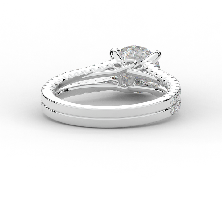 1.90CT.TW ROUND LAB DIAMOND SOLITAIRE ENGAGEMENT RING - Nazarelle