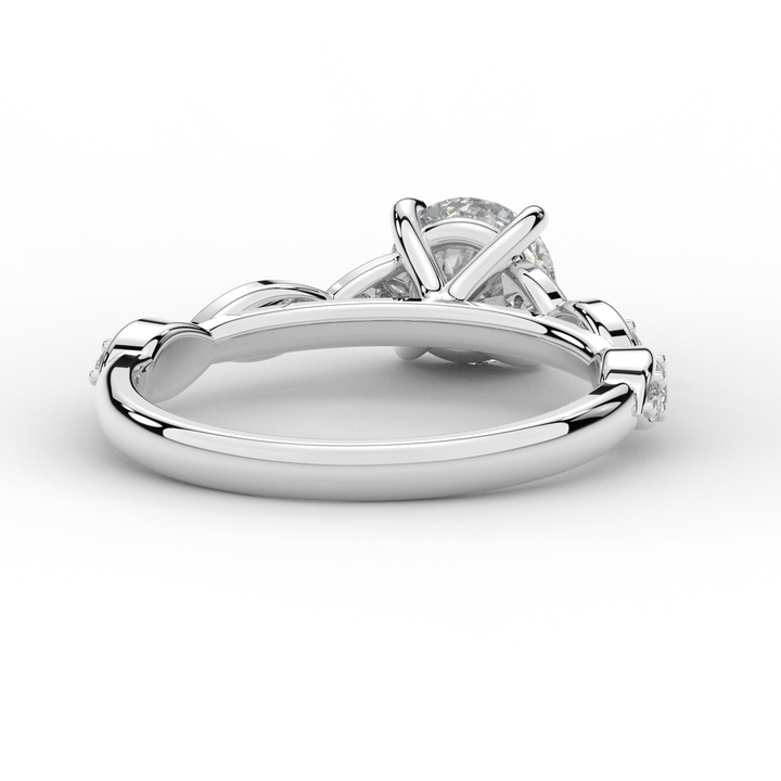 1.20CT.TW ROUND LAB DIAMOND SOLITAIRE ENGAGEMENT RING - Nazarelle