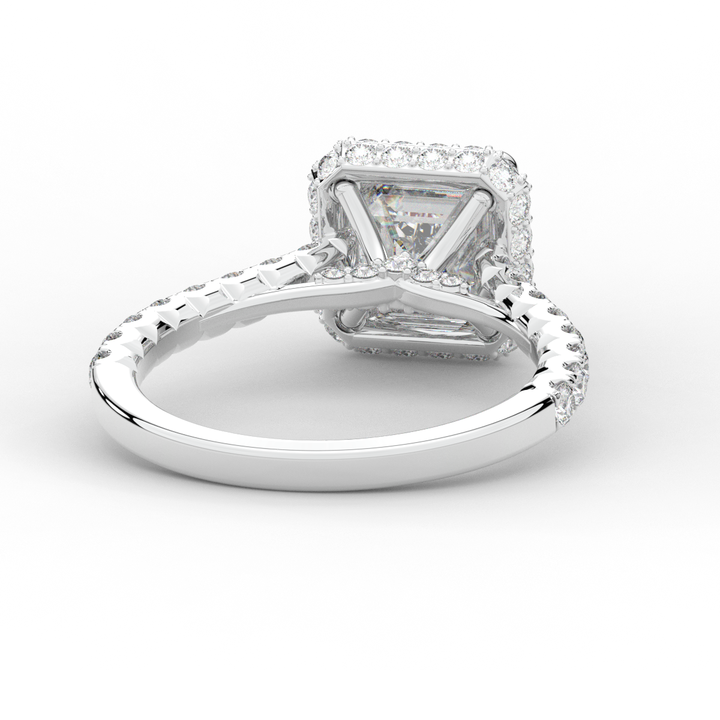 2.75CT.TW ASSCHER LAB DIAMOND HALO ENGAGEMENT RING - Nazarelle