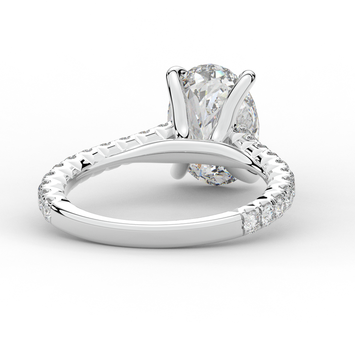 2.40CT.TW OVAL LAB DIAMOND ENGAGEMENT RING - Nazarelle
