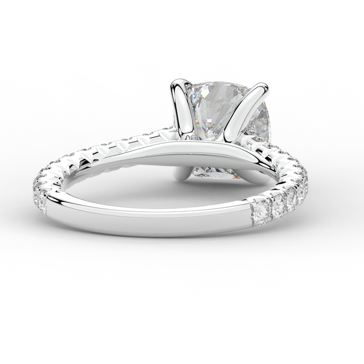 2.40CT.TW CUSHION LAB DIAMOND ENGAGEMENT RING - Nazarelle