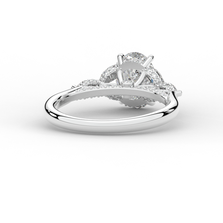 2.00CT.TW OVAL LAB DIAMOND ENGAGEMENT RING - Nazarelle