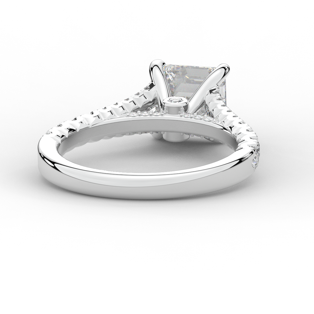 2.45CT.TW ASSCHER LAB DIAMOND ENGAGEMENT RING - Nazarelle