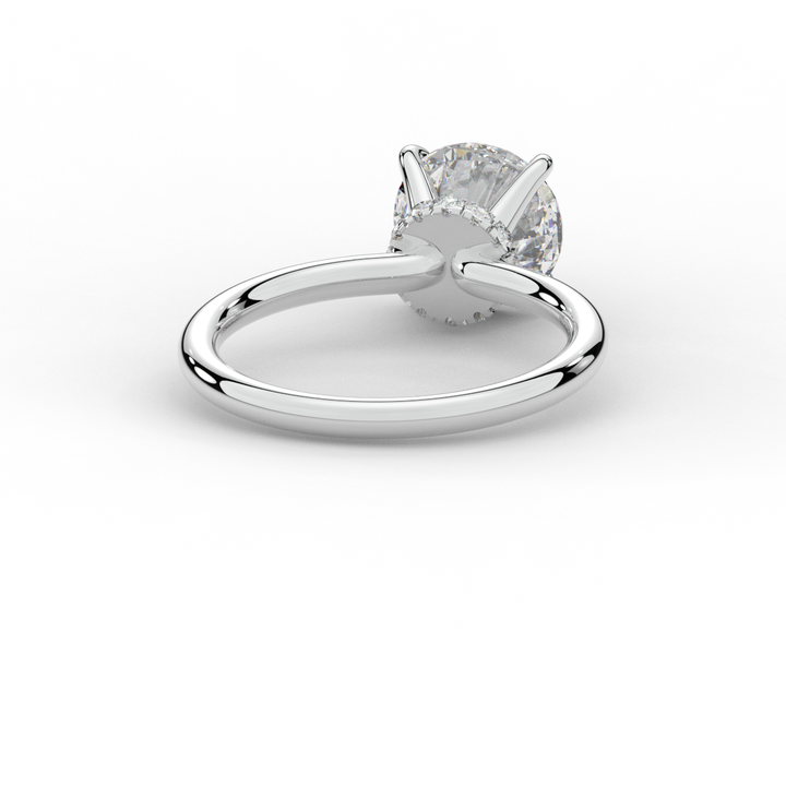 2.05CT.TW ROUND LAB DIAMOND SOLITAIRE ENGAGEMENT RING - Nazarelle