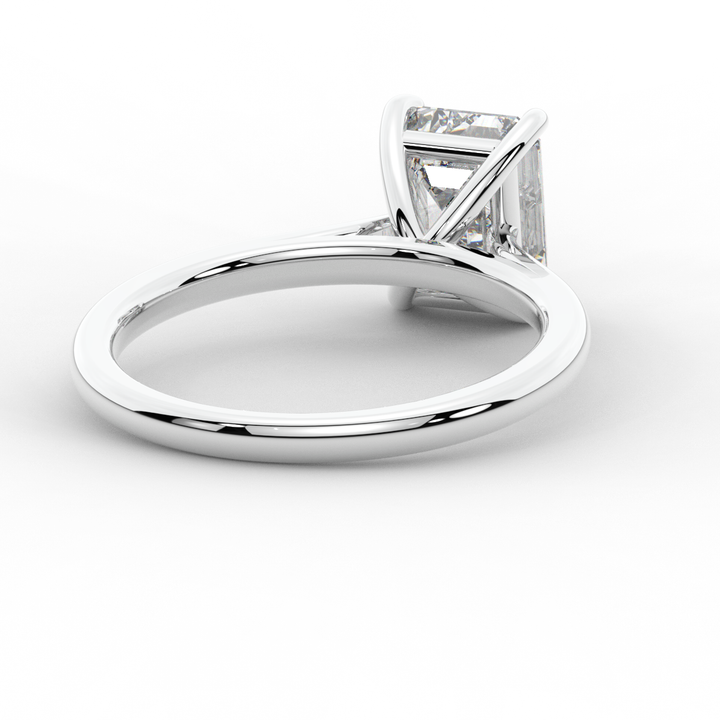 2.00CT EMERALD CUT LAB DIAMOND SOLITAIRE ENGAGEMENT RING - Nazarelle