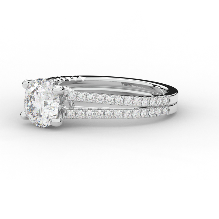 1.90CT.TW ROUND LAB DIAMOND SOLITAIRE ENGAGEMENT RING - Nazarelle
