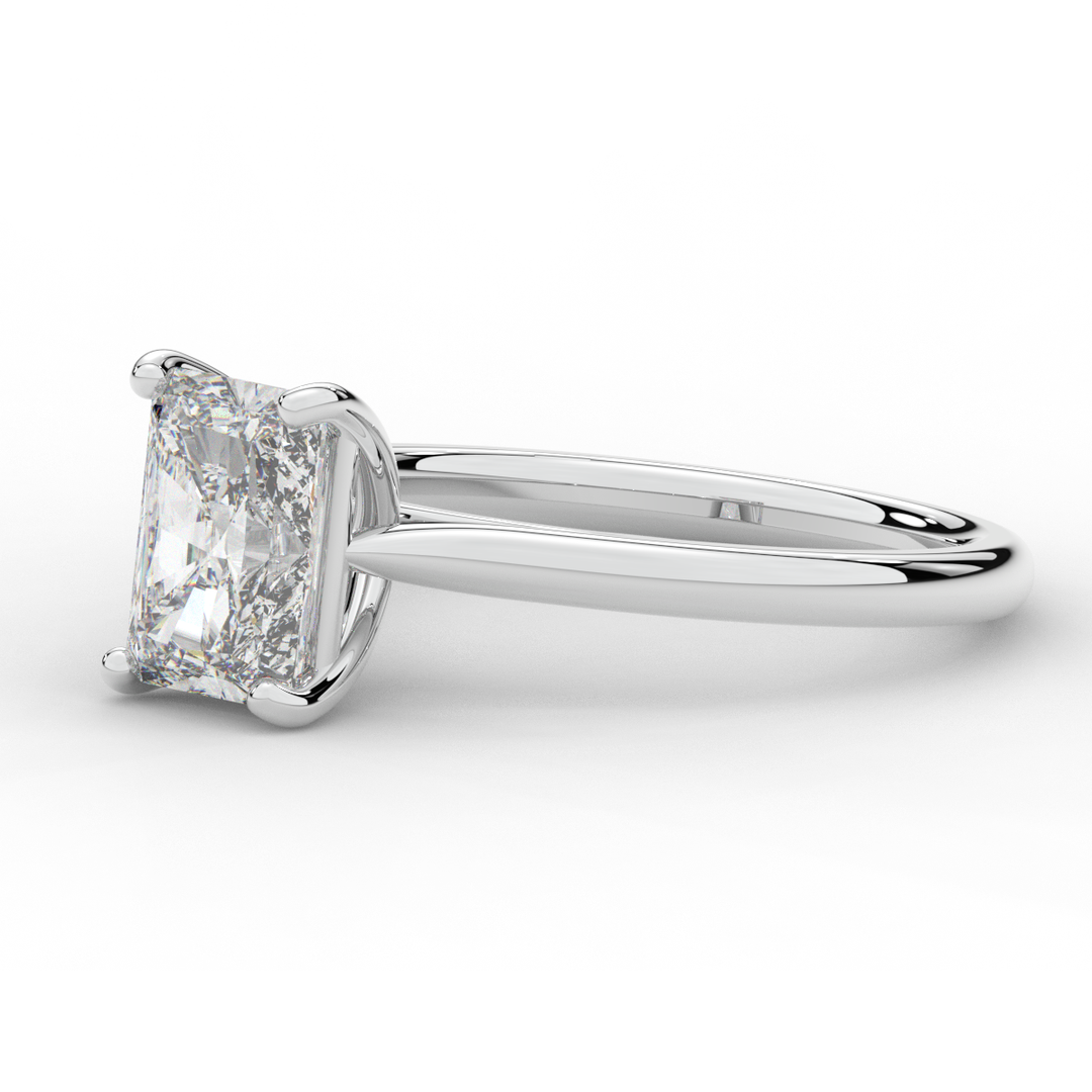 2.00CT RADIANT LAB DIAMOND SOLITAIRE ENGAGEMENT RING - Nazarelle