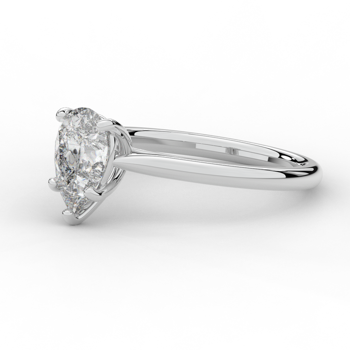 1.00CT PEAR LAB DIAMOND SOLITAIRE ENGAGEMENT RING - Nazarelle