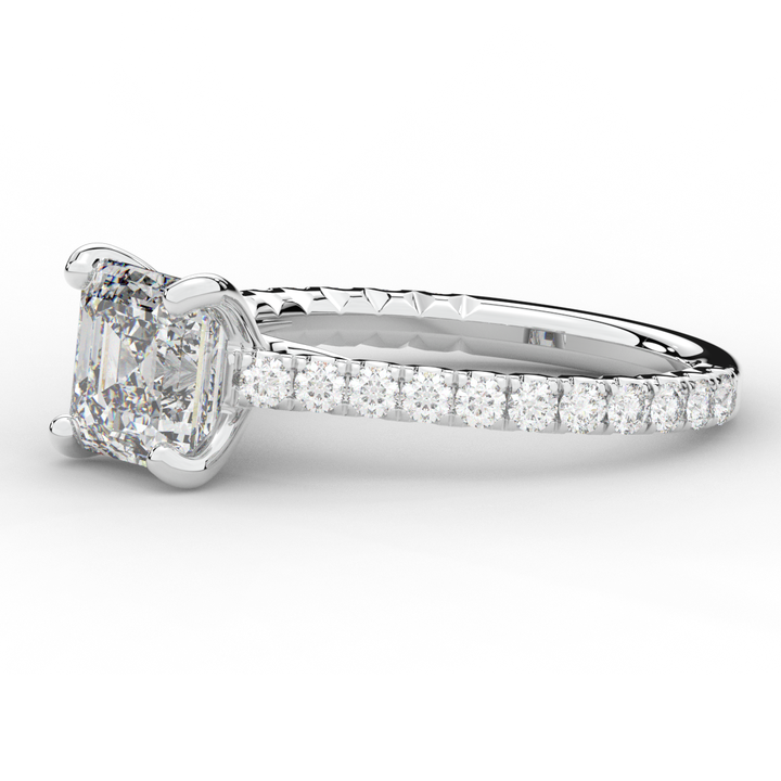2.40CT.TW ASSCHER LAB DIAMOND ENGAGEMENT RING - Nazarelle