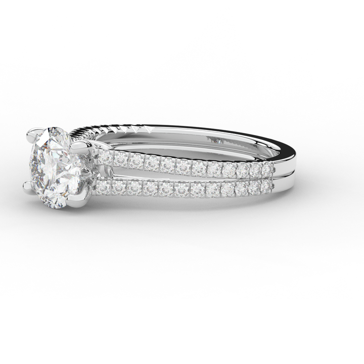 1.90CT.TW ROUND LAB DIAMOND SOLITAIRE ENGAGEMENT RING - Nazarelle