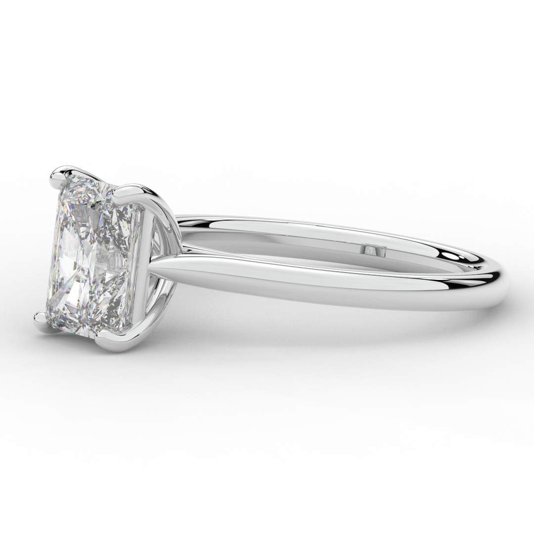 2.00CT RADIANT LAB DIAMOND SOLITAIRE ENGAGEMENT RING - Nazarelle