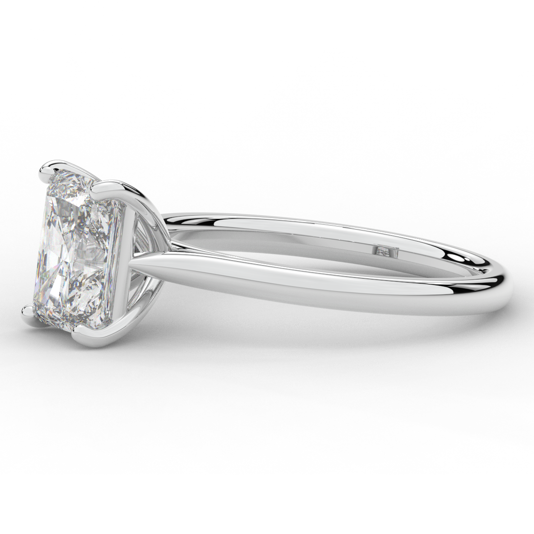 2.00CT RADIANT LAB DIAMOND SOLITAIRE ENGAGEMENT RING - Nazarelle