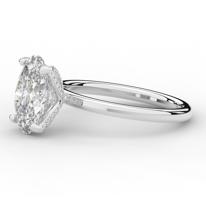 3.10CT.TW OVAL LAB DIAMOND ENGAGEMENT RING - Nazarelle