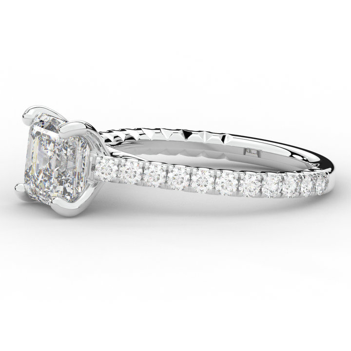 2.40CT.TW ASSCHER LAB DIAMOND ENGAGEMENT RING - Nazarelle