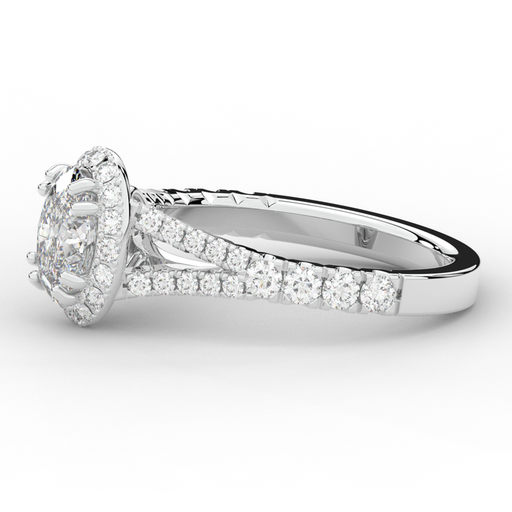 1.60CT.TW OVAL LAB DIAMOND ENGAGEMENT RING - Nazarelle
