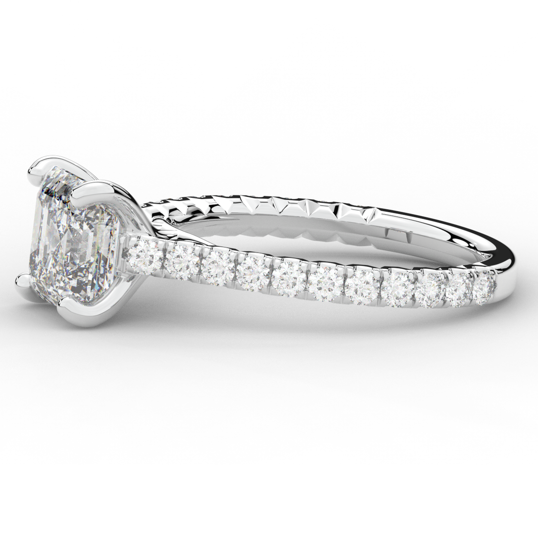 2.40CT.TW ASSCHER LAB DIAMOND ENGAGEMENT RING - Nazarelle