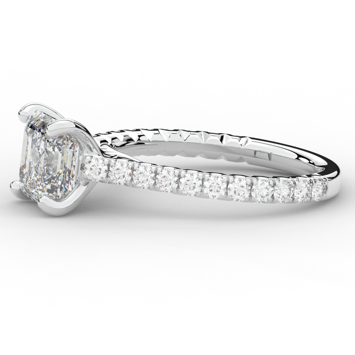 2.40CT.TW ASSCHER LAB DIAMOND ENGAGEMENT RING - Nazarelle