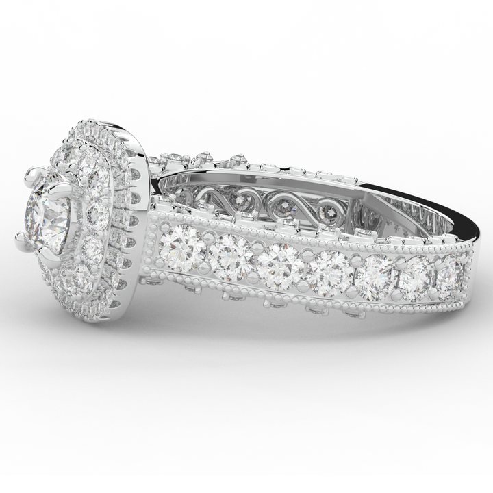 2.30CT.TW ROUND LAB DIAMOND ENGAGEMENT RING - Nazarelle