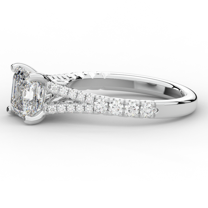 2.45CT.TW ASSCHER LAB DIAMOND ENGAGEMENT RING - Nazarelle